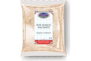 VALSAPORI Pepe Bianco Macinato in Busta da 100 gr - Coltivazione 100% Naturale - Raccolta Tardiva Qualità Premium | Gluten Free Vegan | Pepe Bianco in Polvere dal Sapore Piccante e Delicato