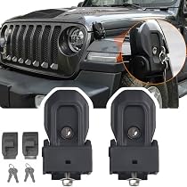 ontto Custodia in lega di zinco per chiave auto adatta per Jeep Wrangler JL JLU Gladiator JT Rubicon Sahara 2018-2022 Flip Key Shell portachiavi borsa portachiavi protezione Accessori 2 pulsanti Nero