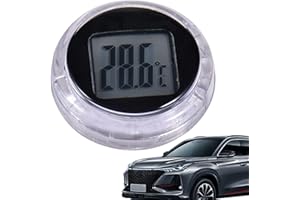 Arrovarp 2.8cm ABS Schale Motorrad Digital Thermometer | Wasserdichte Motorrad Uhr | Motorrad Temperaturmesser | Hochpräzise Digitalthermometer | Temperaturmesser