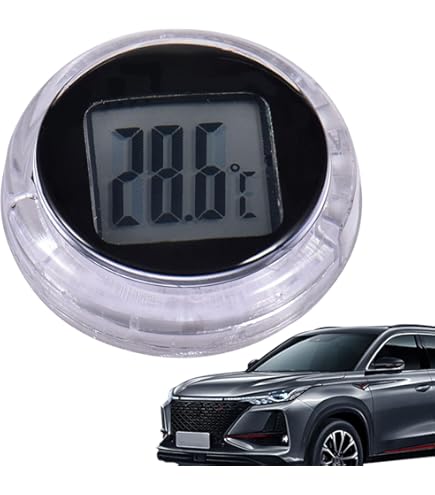 Termometro In PVC Nero TFA 16,1000 - Con Fissaggio Adesivo Per Interni/Esterni