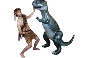 I LOVE FANCY DRESS LTD Giant Inflatable T-Rex Prop - 6 Feet Long From Top to Tail (1.8m) - Blow Up Blue Dinosaur - Perfect for Kids Parties (Pack of 1)