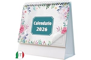 AEYAKA Calendario da Tavolo 2026 Calendario Novembre 2025 a Dicembre 2026, 20 x 20.5 cm, Italiano A06