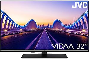 JVC Fernseher 32 Zoll Smart TV VIDAA LT-32VDF5455 Full HD Fernseher, HDR TV mit integriertem Triple-Tuner, LED TV schwarz