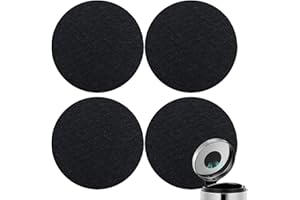 NISYQHA 4 Pièces Filtres Compost Ronds, Filtres à Bacs à Compost, Filtre à Charbon Actif Anti Odeur pour Poubelles à, Convient aux Poubelles Jusqu'à 17 cm