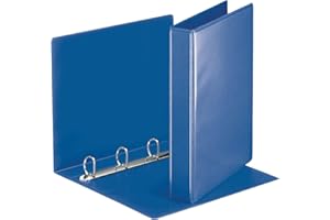 Esselte Essentials Presentation Binder, PVC, 3 cm Ring Diameter, 49715 - A4, Blue