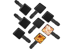 SternSinn Raclette Pfännche, Antihaftbeschichtung, Edelstahlmaterial Zum Zubereiten Von Käse, Eiern Raclette Pfannen, 8 Stück 18x9x1.4cm
