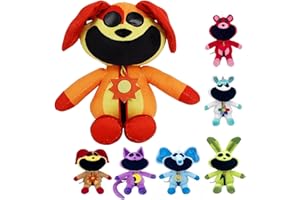 MAY HUANG Smiling Critters Plush Toy, Smiling Critters Peluche, Juguete de Peluche de Sonrientes Critters, Cute Smiling Critters Cat Nap Catnat Accion Doll for Kids and Adults, Birthday and Christmas (D)
