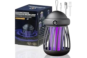 JINGTOPS UV Lampara Antimosquitos Usb,2In1 Mata Mosquitos Electrico Recargable,Enchufe Antimosquitos Electrico,Repelente Mosquitos Electrico Para Interior Jardin Exterior Niños Dormitorio Camping