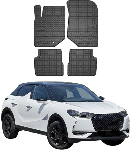 Tappetini Auto Velluto Nero per Citroen DS3 Hatchback 2009-2016