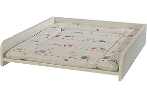 roba Fasciatoio da Posizionare sulla Lavatrice con Materassino Forest Wedding - Salvaspazio - Morbido e Traspirante - Antimacchia e Lavabile - Ideale come Regalo Nascita - Bianco