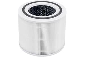 Unikyy Air Purifier Replacement Filters,Compatiable with Levoit Core 300/300s Air Purifier,Air Purifier Filters,3-in-1 H13 True HEPA Filter,Activated Carbon for Removal of Smoke,Odor,Pollen 1 Pack
