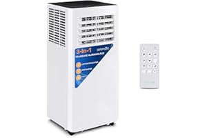 SereneLife Klimaanlage, Mobile Klimaanlage, Klimagerät, Klimagerät für Zuhause, 3- in 1- Air Conditioner, Luftkühler, Ventilator & Luftentfeuchter, Mobile Air Conditioner- WiFi & Timer, 1000BTU, 3kw