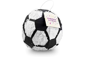 Trendario Fußball Pinata - 25x25x25 cm - Fußball Design - ungefüllt - Ideal zum Befüllen mit Süßigkeiten und Geschenken - Piñata für Kindergeburtstag Spiel, Geschenkidee, Party, Hochzeit