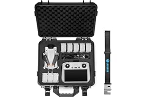 LEKUFEE Estuche de Transporte para dji Mini 4 Pro/dji Mini 3 Pro/dji Mini 3 /dji RC 2/dji RC/RC-N2/N1 y Accesorios (Solo Maleta)