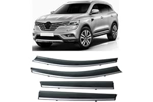HMLTD 4 Stück Autofenster Windabweiser für Renault Koleos 2017 2018 2019 2020 2021, Regenabweiser Fenster visiere Lüftung sabweiser Anklebbare Deflektoren