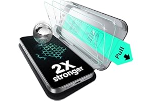 ESR 3-pak dla iPhone 16e/ iPhone 14/ iPhone 13 Pro/iPhone 13 Pro, ochrona klasy wojskowej, twardość 9H, pełne pokrycie hartowane szkło z tacą UltraFit