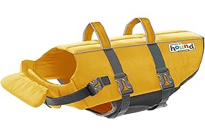 Outward Hound Granby Splash Yellow Dog Life Jacket, Medium