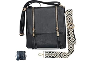 Lola Sale® Bolso Mujer, Bolso Bandolera Mujer PU con correas ajustables.