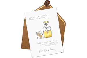 Joli Coon - Biglietto auguri compleanno divertente con busta e sigillo in ceralacca - Biglietto auguri compleanno uomo