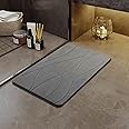 Ofrdncy Bath Stone Mats 15.35x23.62inch Diatomaceous Earth Bath Mat Fast Water Drying Super Absorbent Diatomite Mat with Non-Slip for Bathroom,Kitchen Absorbent Pad,Both Sides Available,Wave,Hard