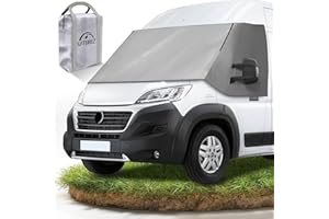 NATURIZ Alfombrilla térmica exterior impermeable de con protección solar eficaz para autocaravanas – Apto para Ducato, Jumper, Boxer 2006-2025 (gris)