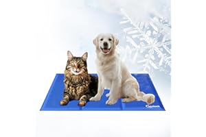 GOSTOCK Kühlmatte für Hunde und Katzen, Haustier-Kühlmatte, ungiftiges Gel, selbstkühlend, für Box und Körbchen, perfekt für heiße Sommertage, Größe XL (60 x 90 cm)