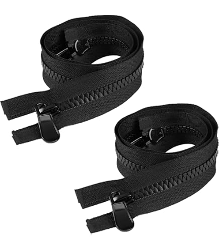 Fermeture Éclair Divisible 5 Mm - 60 Cm Noir - Plastique ... - Mark Kroll