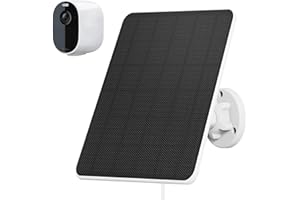 RHORAWILL Caricatore solare da 6 W per Arlo Ultra, Arlo Ultra 2, Arlo Pro 3, Arlo Pro 4, Pro 3 telecamera di sicurezza, cavo di ricarica magnetico da 3 m, IP65, resistente alle intemperie, modulo solare da 5 V,