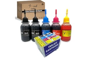 FINK F-ink 5 x 50 ml Ersatz-Tintenpatronen für Eps 603 oder 603XL, funktioniert mit Expression Home XP-3100 XP-2105 XP-4100 XP-2100 XP-3105 XP-4105 WF-2810 WF-2830 WF-2835 WF-2850 Drucker