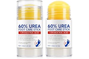 Urea Cream 60 % för fötter, intensiv vård för spruckna hälar och torr hud – reparationskräm med 2 % salicylsyra (2 stycken)