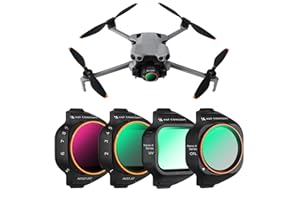 K&F CONCEPT Kit da 4 Filtri (CPL + UV + ND2-32 Variabile + ND32-512 Variabile) per DJI Mini 5 Pro - Lente HD Antiriflesso, Impermeabile, Antigraffio, Include Panno di Pulizia