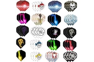 Hopewey Dart Flights, 60 Piezas Dartflys Standard Darts Vuelos para Dardos de Acero y Blandos FBY1