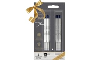 Parker Wkłady do długopisów | średni punkt | czarny atrament QuinkFlow | 10 sztuk (opakowanie może się różnić)