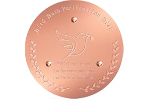 CUNUWO Bird Bath Copper Disk – 1mm Thick 99.9% Pure Copper Disk, 100mm Diameter, Bird-Friendly Outdoor Accessory for Keeping Birdbath Water Fresh, Suitable for All Birdbath Bowls (1)