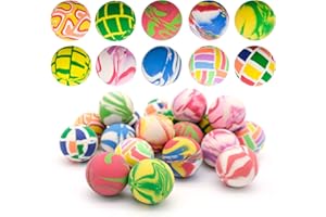 BLLREMIPSUR 20pcs Bouncy Balls Bounce Balls, 32mm Colorful and Small Rubber High Bouncing Balls for Birthday Party Favors, Classroom Prizes, Game Supplies