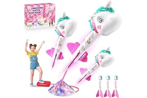 DejaNard Unicorn Gifts for Girls, Unicorn Toy Rockets Garden Toys for 3-10 Year Olds Boys Girls Outdoor Toys Rocket Toy Launcher for Kids
