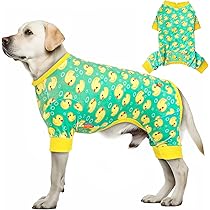 Ranphy Pet Pajamas - Small Dog Cotton Jumpsuit, Striped Pajama Onesie, 4-Leg Romper For Dogs & Cats 6 thumbnail image