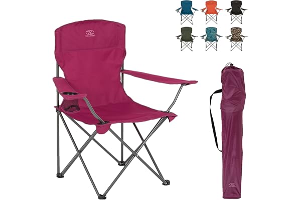 HIGHLANDER Traquair Chaise de Camping Pliante