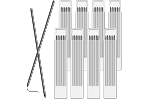 Obidodi 48pcs Pencil Refills, 2.8mm Deep Hole Construction Pencil Refill, Solid Carpenters Pencil Refills Replacement for Woodwork Building Drawing(Black)