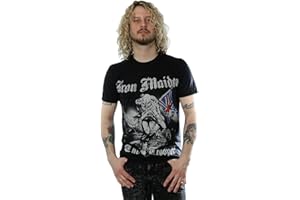 ROLLING STONES Rock Off Men's Iron Maiden Sketched Trooper T Shirt, Black, S UK