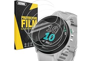 ECZOIL - Protector de pantalla para Garmin Forerunner 55, sin burbujas, antiarañazos de alta definición, transparente y suave TPU película protectora ultra fina