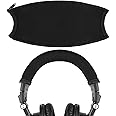 Geekria Headband Cover Compatible with ATH M50x, M50xBT, M50xBT2, M50xPB, M50xWH, M50xBB Headphones/Headphone Headband Protector Repair Parts/Easy DIY Installation No Tool Needed (Black)