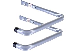 Marko Storage Solutions Wall Mounted Bracket Shelf Hook Storage Hook Bike Garage Shed Ladder Ceiling ((E) 250mm Storage (Pair))