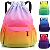 Sarsumir Mochila Cuerdas para Mujer Hombre, Impermeable Bolsa de Cuerdas Gran Capacidad Mochila Deportiva para Compras Deport