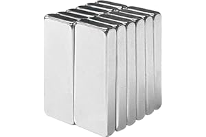 Yizhet 12 Pezzi Magneti al Neodimio Extra Forti 30x10x3 mm Potente Magnete Rettangolare Adesivi per Lavagna Magnetica Armadio da Cucina