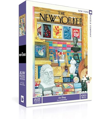 New York Puzzle Co. - Puzzle 1000 Pezzi 'Leaf Peepers' - Copertina New Yorker Di Ricardo Liniers