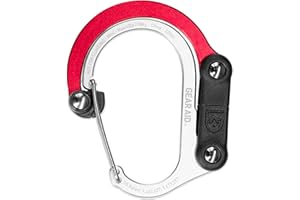 Gear Aid HEROCLIP Mini - Carabiner Clip, Hook & Hang Camping Accessories, Handbag, Purse or Backpack, Baby Pushchair Pram Hanger, Multifunctional Cool Gadget Gift