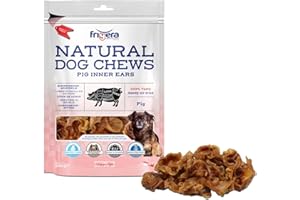 Frigera Núcleos De Oreja De Cerdo 250g - Snacks Naturales para Perros, Ricos En Proteínas, Sin Gluten Y Sin Cereales