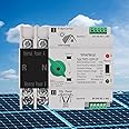 Dual Power Automatic Transfer Switch Uninterruptible Power 2P 63A 100A 125A Photovoltaic Automatic Changeover Switch ATS PV Solar Inverter UPS Toggle Switch (63A)