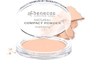 benecos - natural beauty Naturkosmetik - Compact Powder - gepresst - mattierend - vegan - porcelain